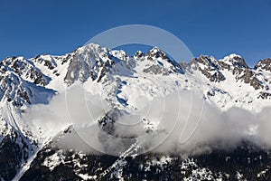 Aiguilles du Alpes from the Mer de Glace, Chamonix