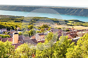 Aiguines Village And Sainte Croix Lake-France