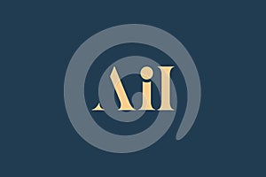 AII abstract letter logo design