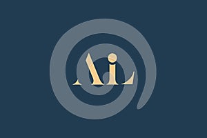 AIL abstract letter logo design