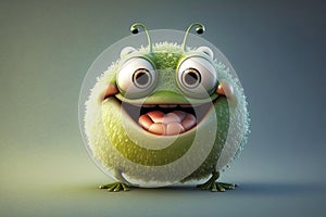 ail animationMeet Super Happy Smile, the Cutest Comical Frog in High-Detail Animation!