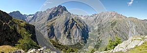 The Ailefroide Valley and the Pelvoux Mountain