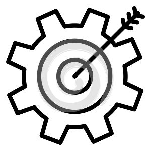 Aim, bullseye Vector Icon which can easily modify or edit