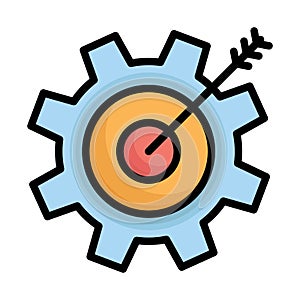 Aim, bullseye Vector Icon which can easily modify or edit