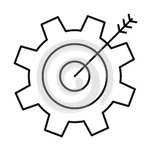 Aim, bullseye Vector Icon which can easily modify or edit