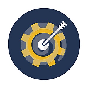 Aim, bullseye Vector Icon which can easily modify or edit