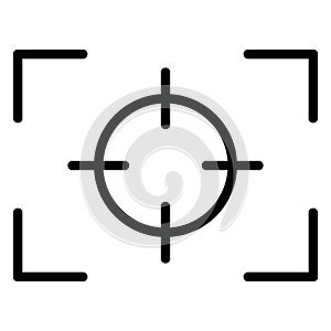 Aim Isolated Vector Icon which can easily modify