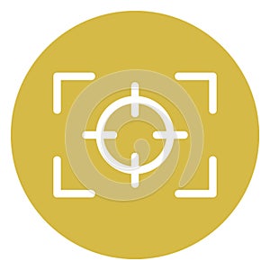 Aim Isolated Vector Icon which can easily modify