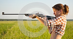 Aiming girl