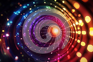 ainbow Light Vortex: A 3D animation ai