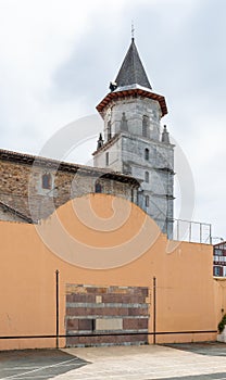 Ainhoa Basque pelota wall, in France