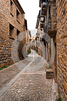 Ainsa town in the Pyrenees. Sobrarbe region photo