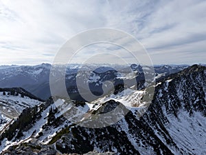 Aiplspitze mountain tour in Bavaria, Germany