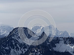 Aiplspitze mountain tour in Bavaria, Germany