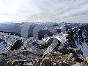 Aiplspitze mountain tour in Bavaria, Germany