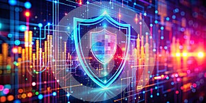 AIPowered Cybersecurity A Bokeh Lens on Protecting Digital Assets and Infrastructure from Advanced Threats photo