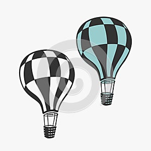 Air Balloon Transport Vector Illustration