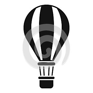 Air balloon travel icon simple vector. Retirement voyage
