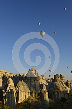 Air balloons  in  nevsehir turkey