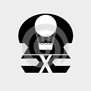 Air balon logo with X letter photo