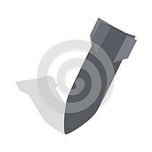 Air bomb icon, isometric 3d style