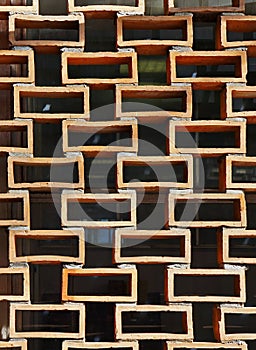 Air bricks wall pattern texture background, Rio