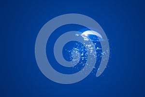 Air bubble underwater