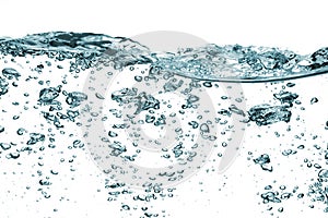 Air bubbles isolated over white