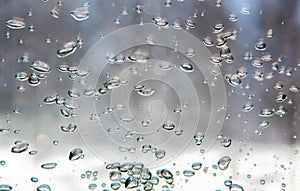 Air bubbles in water