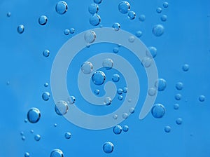 Air bubbles in water