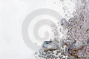 Air bubles in water background