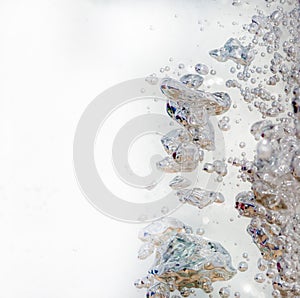 Air bubles in water background