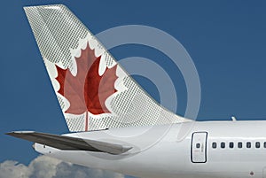 Air Canada plane. Sky.