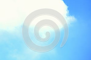 Air clouds in the blue sky.