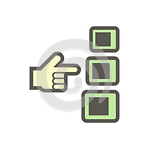 Air compressor btu size selection vector icon