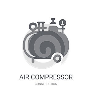 Air compressor icon. Trendy Air compressor logo concept on white