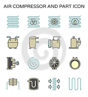 Air compressor and part icon