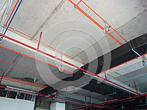 Air condition duct and other services above ceiling level