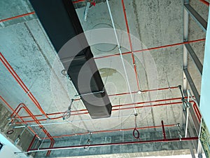 Air condition duct and other services above ceiling level