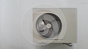 Air condition unit on wall