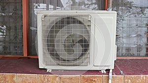air conditioner component that is installed indoors and outdoors