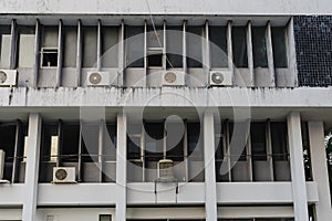 Air conditioner compressor installed in old building