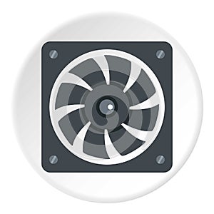 Air conditioner compressor unit icon circle