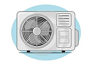 Air Conditioner Condenser Design Illustration