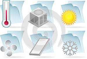 Air Conditioner Document Icons