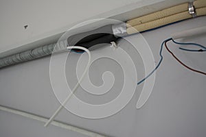 air conditioner drain hose with insulation. indoor unit