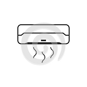 Air conditioner icon design template vector isolated