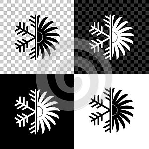 Air conditioner icon isolated on black, white and transparent background. Vector