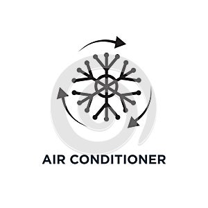 Air conditioner icon. Simple element illustration. Air condition photo