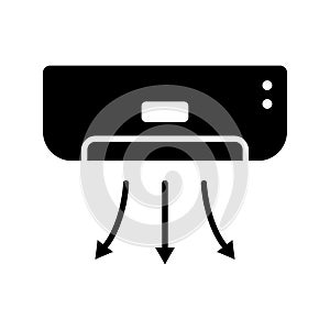 air conditioner icon vector design template in white background